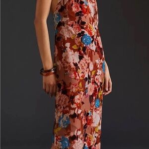 Anthropologie Halter Velvet Maxi. NWT MRSP $220 size 1x